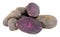 Group Of Raw Purple Majesty Potatoes