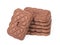 Group of rectangular chocolate chip cookies