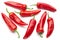 Group of red chilies