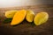 Group of ripe mangoes