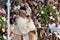 Group of Roman Catholic faithful gathered in prayer in Salvador, Bahia, Brazil