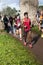 Group of runners in Marathon of the Epiphany, Rome, Italy