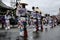 The group`s ceremony at the Takayama festival