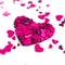 The group scattered hearts on a white background. Valentine`s day background.