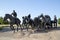 Group sculpture in Centennial Land Run Monument Oklahoma