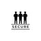 Group security man logo design