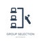 group selection icon in trendy design style. group selection icon isolated on white background. group selection vector icon simple