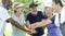 Group Of Senior Retirement Exercising Togetherness Concept