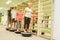 Group of seniors at physiotherapy on Bosu Ball