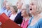 Group Of Seniors Singing In Choir Together