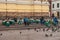 Group of small children on steps of church, Lima, Peru