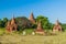 Group of small temples in Bagan, Myanm