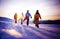 Group of Snowboarders on Top of the Mountain