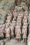 Group of soldiers in trench at Terracotta Army excavation hall, Xian, China