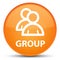 Group special orange round button