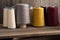 A Group of Spools of Thread
