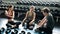 Group of sportive people in a gym training - Multiracial group of athletes sitting on floor relax after stretching