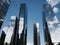 A Group Of Tall Buildings Sitting Next To Each Other. Generative AI