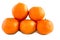 Group of tangerine or mandarin fruit