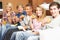 Group Of Teenage Friends Sitting On Sofa At Home