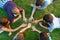 Group of teenagers having fun outdoor