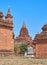 The group of temples in Bagan, Myanmar