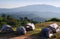 Group of tent, Camping at mountain