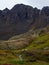 Group of Tents in Mountain Valley, Autumn in Alaska