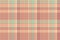 Group texture check fabric, image textile background vector. Male tartan plaid pattern seamless in orange and red colors