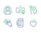 Group, Thoughts and Clapping hands icons set. Certificate, Mobile like and Heart signs. Vector