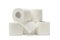 Group of toilet paper isolated on background