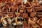 Group of traditional weaved baskets