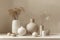 Group of Vases on Shelf