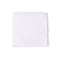 Group of white closeup square papper napkins isolated on white background