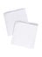 Group of white closeup square papper napkins isolated on white background