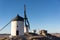 Group of windmills in Campo de Criptana. La Mancha, Spain