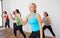 Group Of Women Exercising In Dance Studio