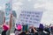 Group of women protesting in the 2018 Impeachment March