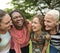 Group of Women Socialize Teamwork Happiness Concept