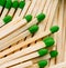 Group Wood Stalk Green Tip Match In Box Matchsticks