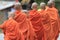 Group of young buddhist monks, Cambodia