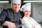 A group of young chefs prepairing meal in luxury restaurant