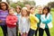 Group Of Young Children Hanging Out In Park