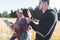 Group of young people enjoying in mounatin hiking