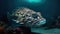 Grouper fish underwater close-up