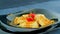 Grouper ravioli with bottarga and cherry tomatoes