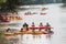 Groups Of People Tube Down The Chattahoochee River In Georgia