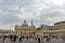 Groups of people waiting in Saint Peter\'s Square