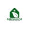Grow leaf logo, green logo vector, greenhouse logo abstract.