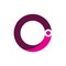 Grow People Pink Purple Modern O Logo